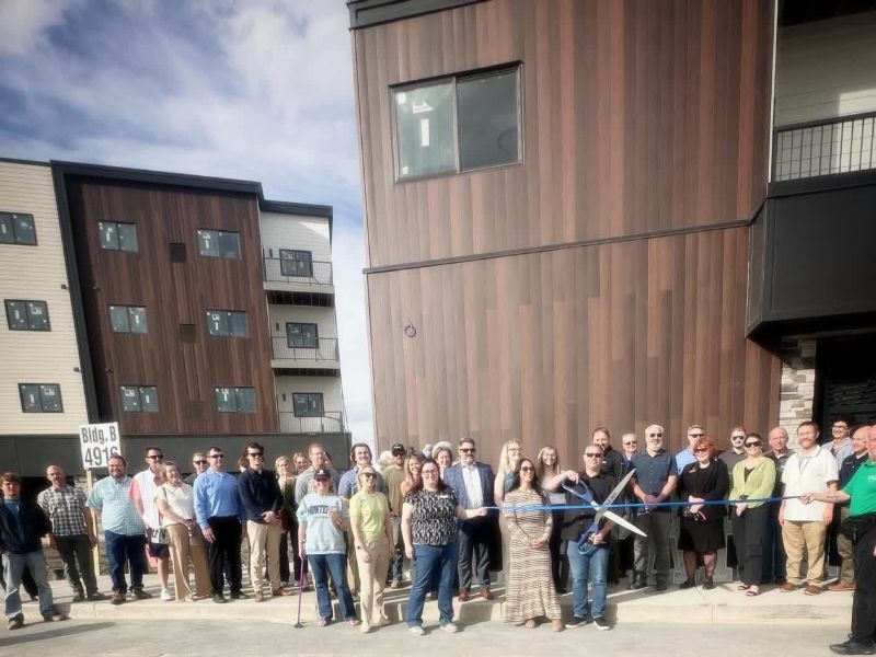 Image of Lester-Robbins Construction 5th Street Apartments Ribbon Cutting