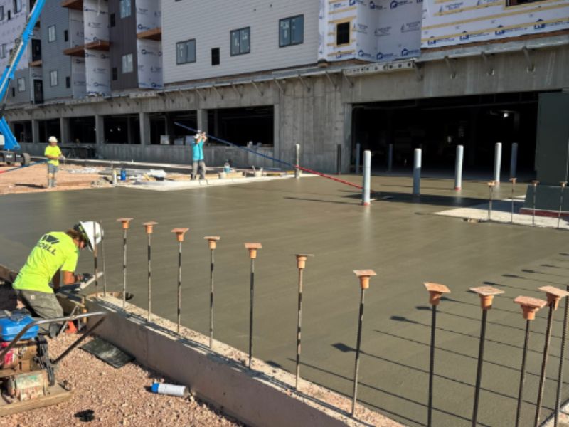 Image of Lester-Robbins Construction working on 5th Street Apartments