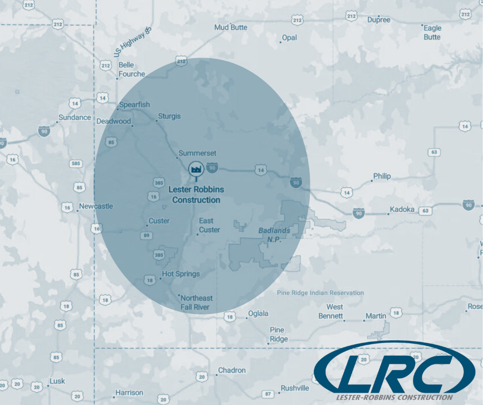 Lester-Robbins Construction Service Area | Black Hills Contractors