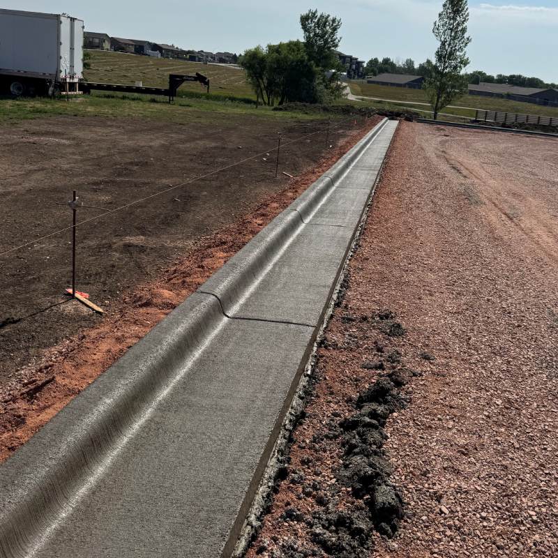 Concrete Curb & Gutter Work