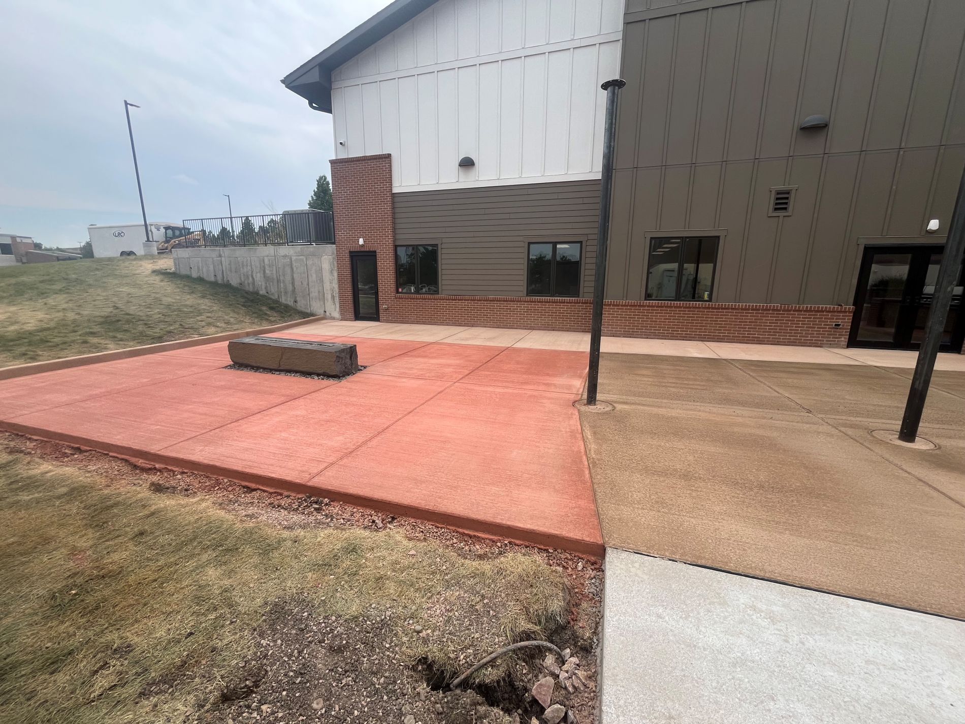 Colored concrete project by LRC
